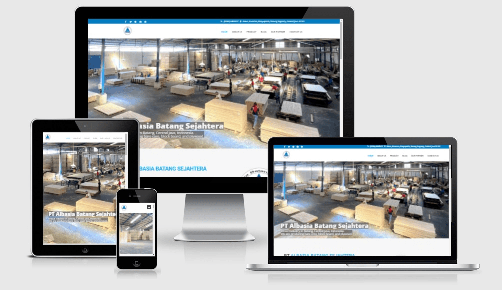 Website PT Albasia Batang Sejahtera - albasiabatang.com