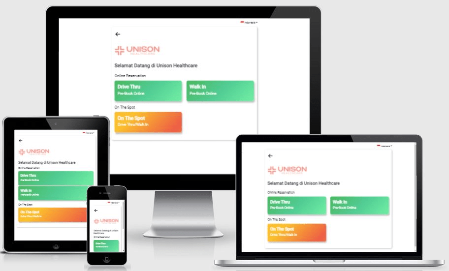 Website Unison Healthcare - registration.unison-healthcare.com